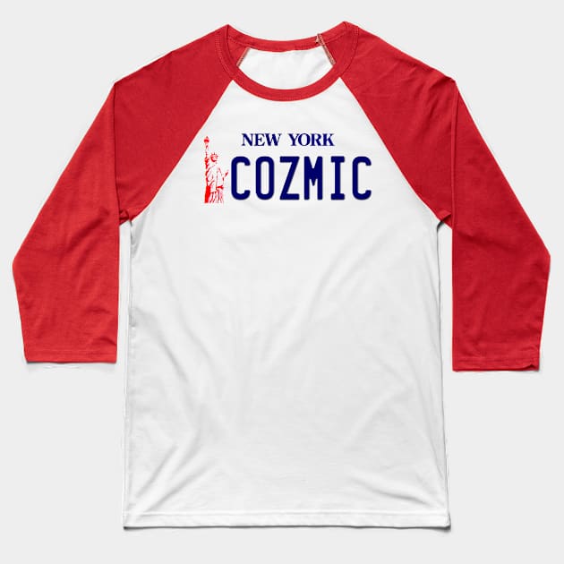 Big Bang Theory - Neil deGrasse Tyson COZMIC license plate Baseball T-Shirt by hauntedjack